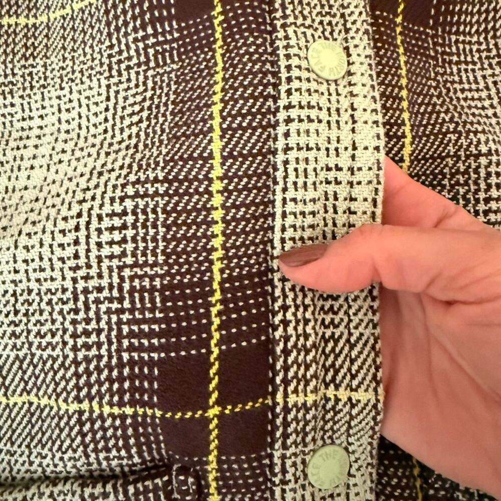 The North Face Valley Twill Plaid Shacket | Misty‎ Sage Utility Jacket Women’s M - Picture 6 of 8